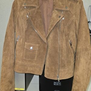 Genuine Suede Tan Women's Jacket Size Xs